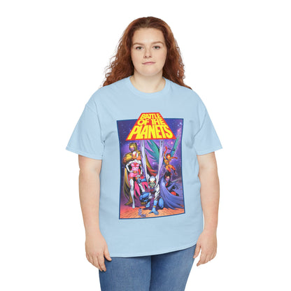 Battle of the Planets T-Shirt - Marc Silvestri Art - G-Force - Popular Gatchaman Cartoon - Mark, Jason, Princess, Keyop, and Tiny