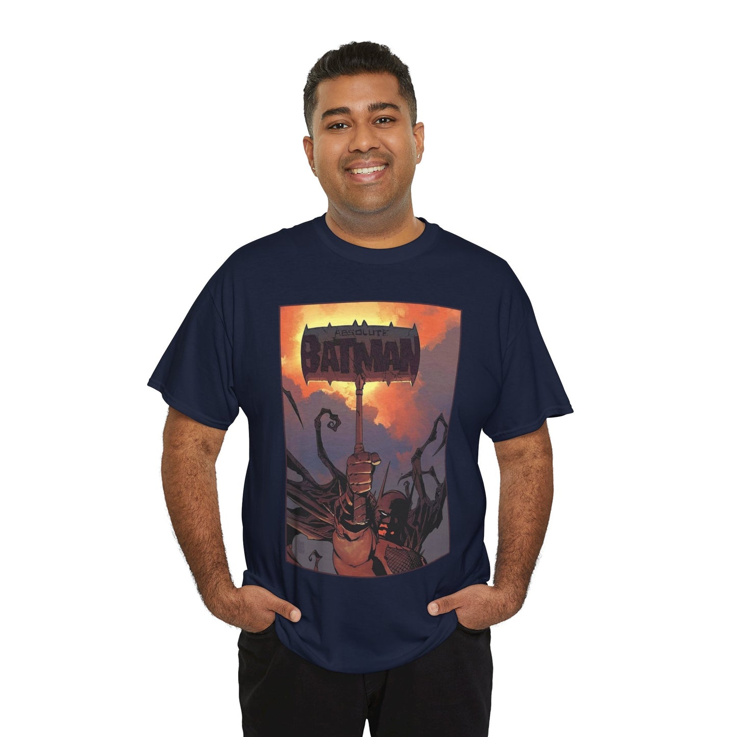 Absolute Batman T-Shirt - Giussepe Camuncoli Art - Raising the Hammer - Gotham Hero - DC Comics All-In
