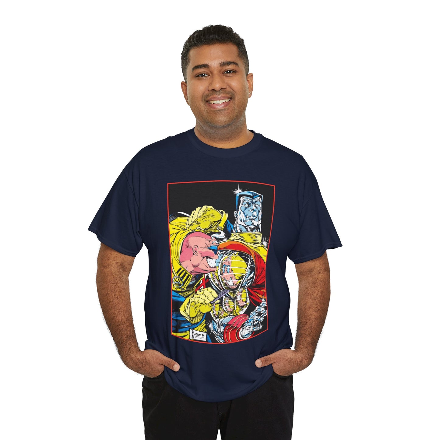 Strong Guy & Colossus T-Shirt - Dale Keown Art - Uncanny X-Men Annual Poster - Marvel Comics