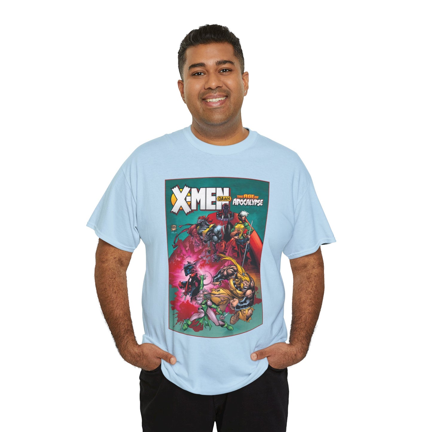 X-Men: Age of Apocalypse T-Shirt - Adam Kubert Art - Magneto, Rogue, Nightcrawler, Gambit, Blink, Sabretooth - Dawn - Marvel Comics