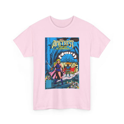 Amethyst, Princess of Gemworld T-Shirt - George Perez & Ernie Colon Art - The Last Battle Vs Dark Opal - DC Comics