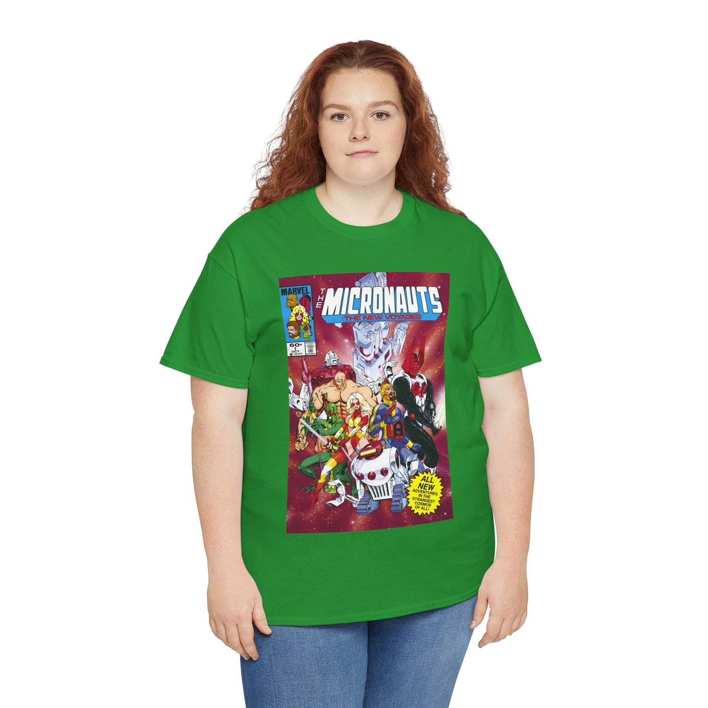 Micronauts: The New Voyages T-Shirt - Commander Arcturus Rann, Biotron, Marionette, Bug - Marvel Comics Series