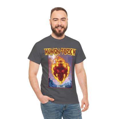 Human Torch T-Shirt - Howard Porter Art - Marvel Comics
