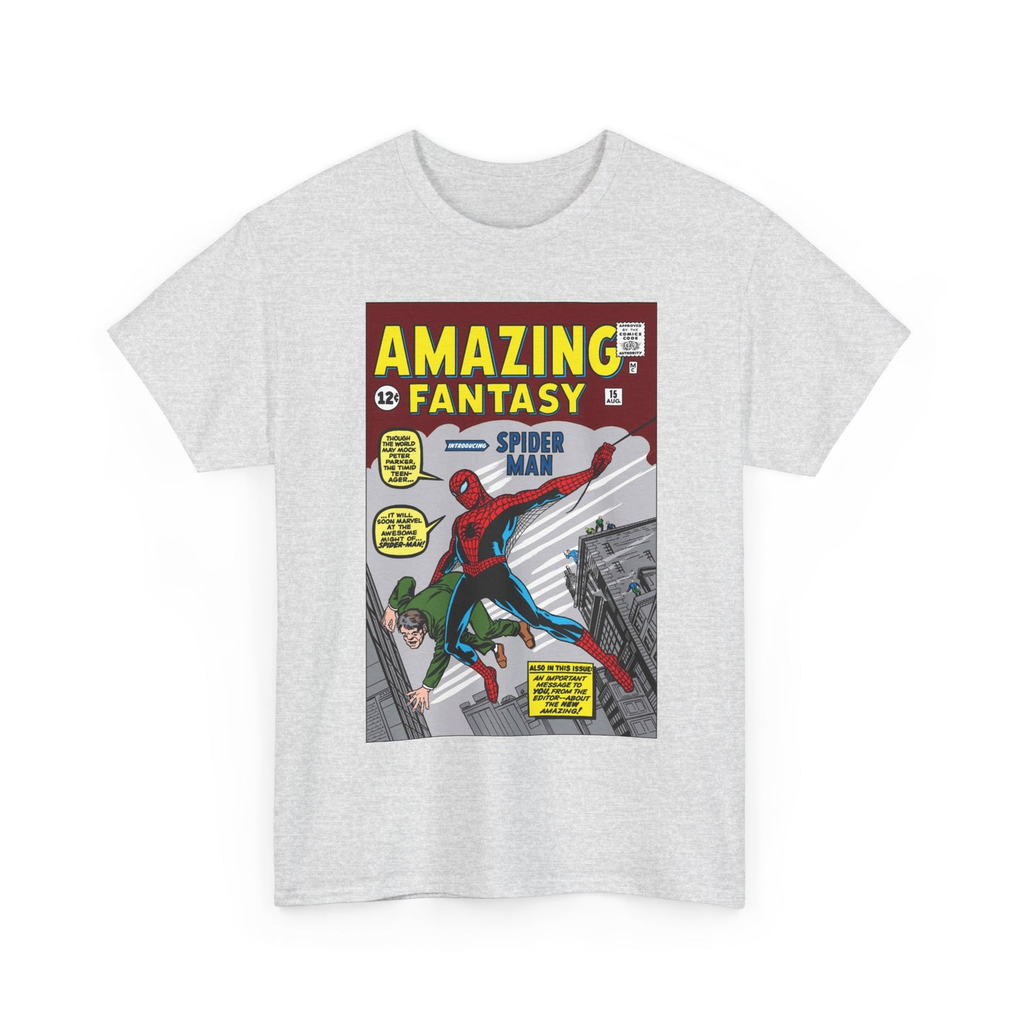 Amazing Fantasy #15 T-Shirt - Steve Ditko Art - 1st Appearance of Spider-Man - 2026 Movie - Marvel Comics