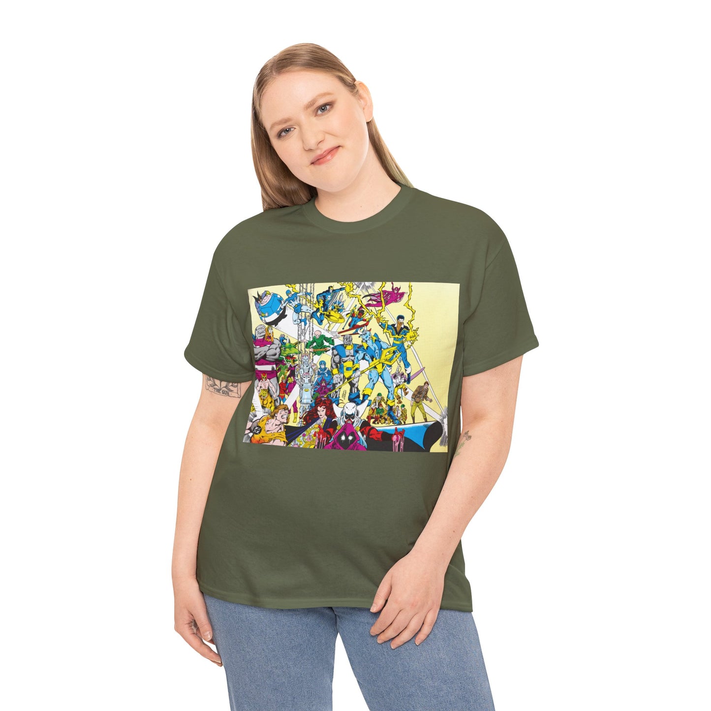 Who's Who in the DC Universe T-Shirt - George Perez Art - Black Lightning, Black Orchid - #3 Cover Art - DC Comics