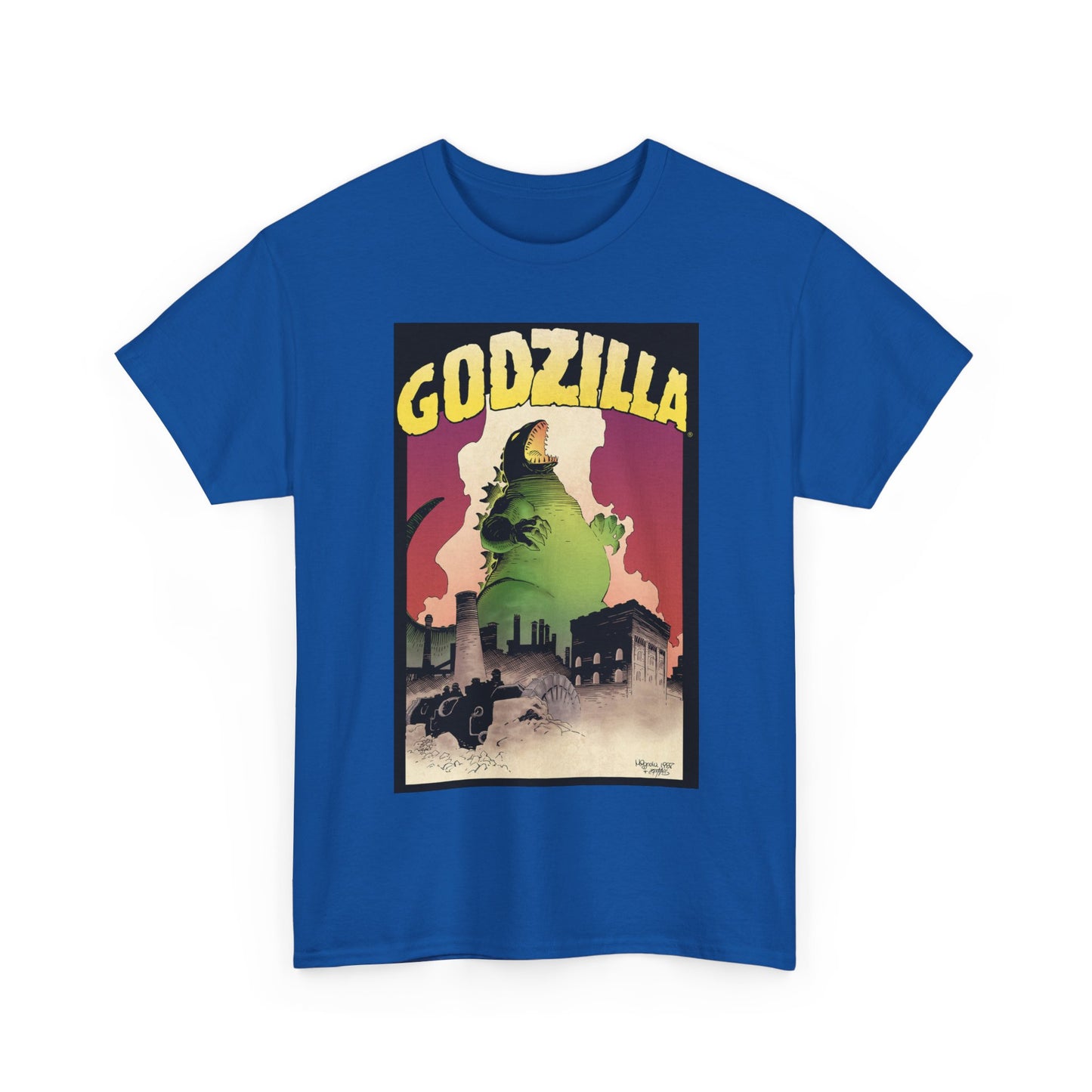 Godzilla T-Shirt - Mike Mignola Art - 1987 Portfolio Artwork - Dark Horse Comics