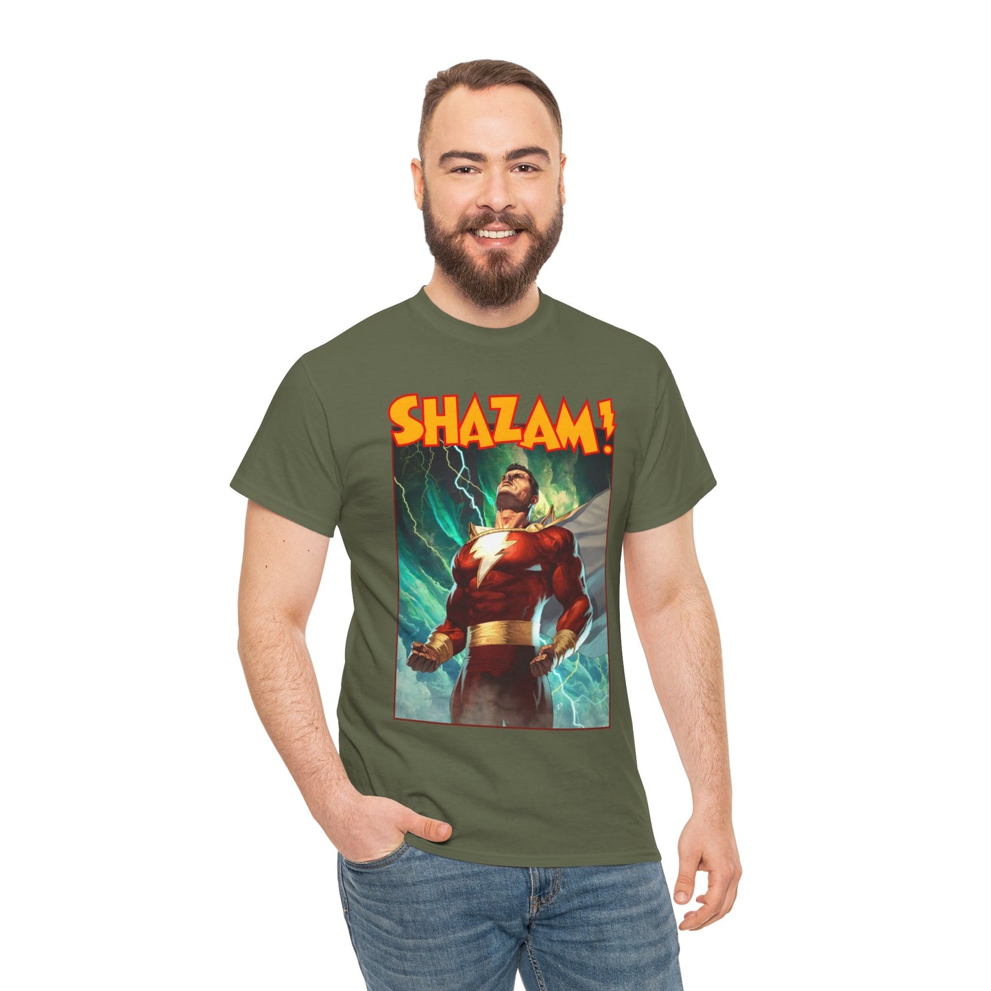 Shazam (Captain Marvel) T-Shirt - Ariel Olivetti Art - DC Comics