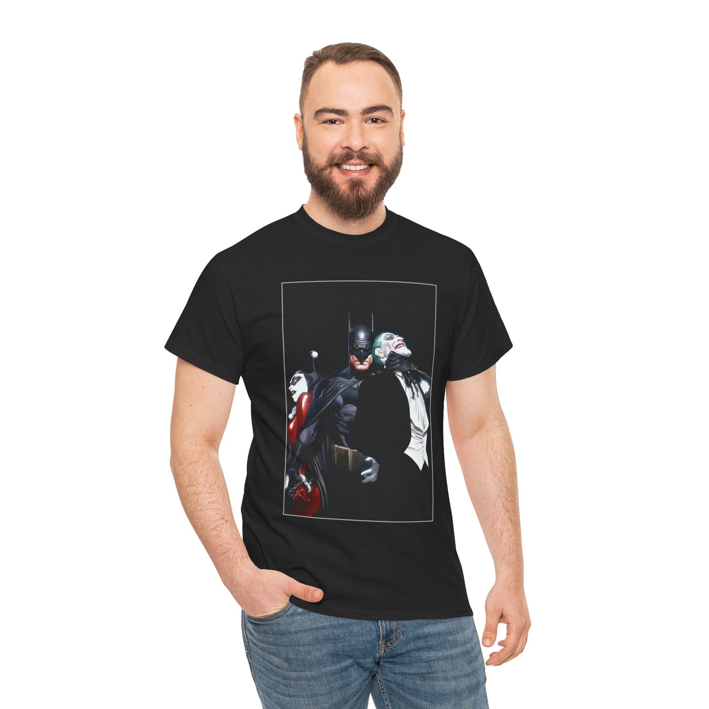 Batman T-Shirt - Alex Ross Art - Joker & Harley Quinn - DC Comics