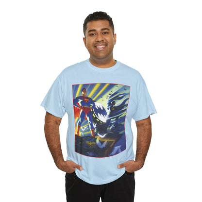 Superman & Batman T-Shirt - Steve Rude Art - The Dark Knight Detective & The Man of Steel - World's Finest - DC Comics