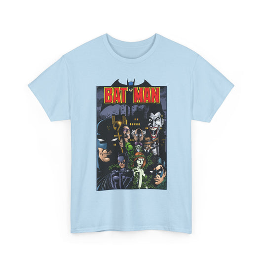 Batman T-Shirt - George Perez Art - Arkham Asylum - Joker, Catwoman, Poison Ivy, Riddler, Nightwing - DC Comics