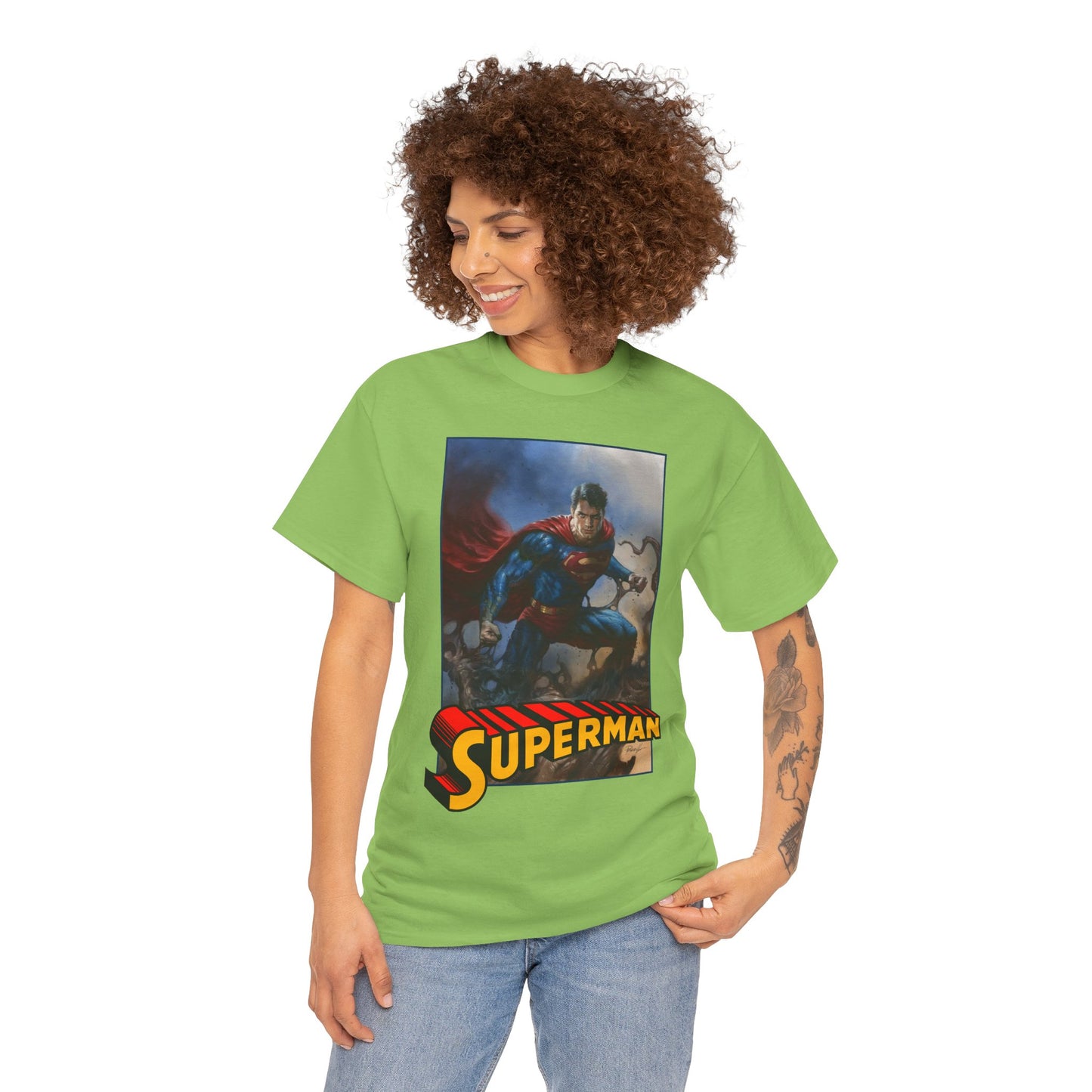 Superman T-Shirt - Lucio Parrillo Art - Man of Steel - DC Comics