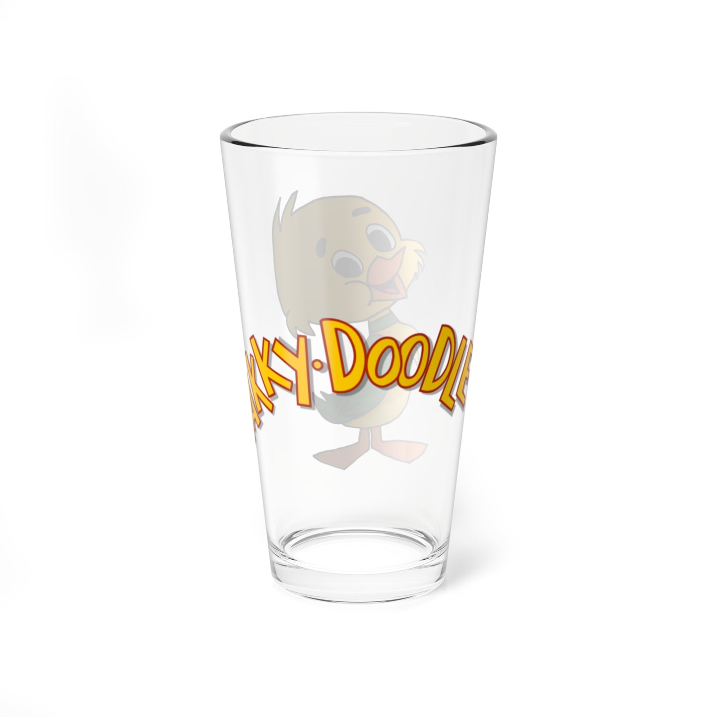 Yakky Doodle Pint Glass, 16oz - Beloved Hanna-Barbera Cartoon Character from the 1960s  - Yogi Bear Show Regular