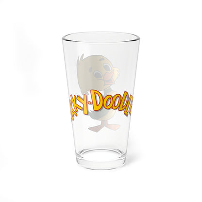 Yakky Doodle Pint Glass, 16oz - Beloved Hanna-Barbera Cartoon Character from the 1960s  - Yogi Bear Show Regular