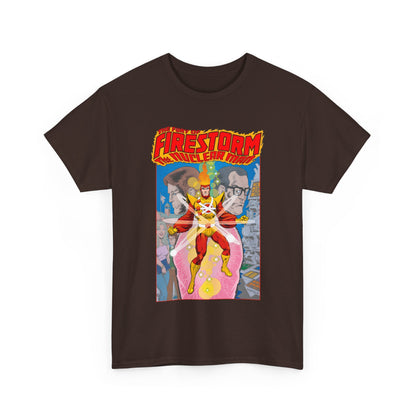 Fury of Firestorm T-Shirt - Pat Broderick Art - The Nuclear Man - Ronnie Raymond, Professor Martin Stein - DC Comics
