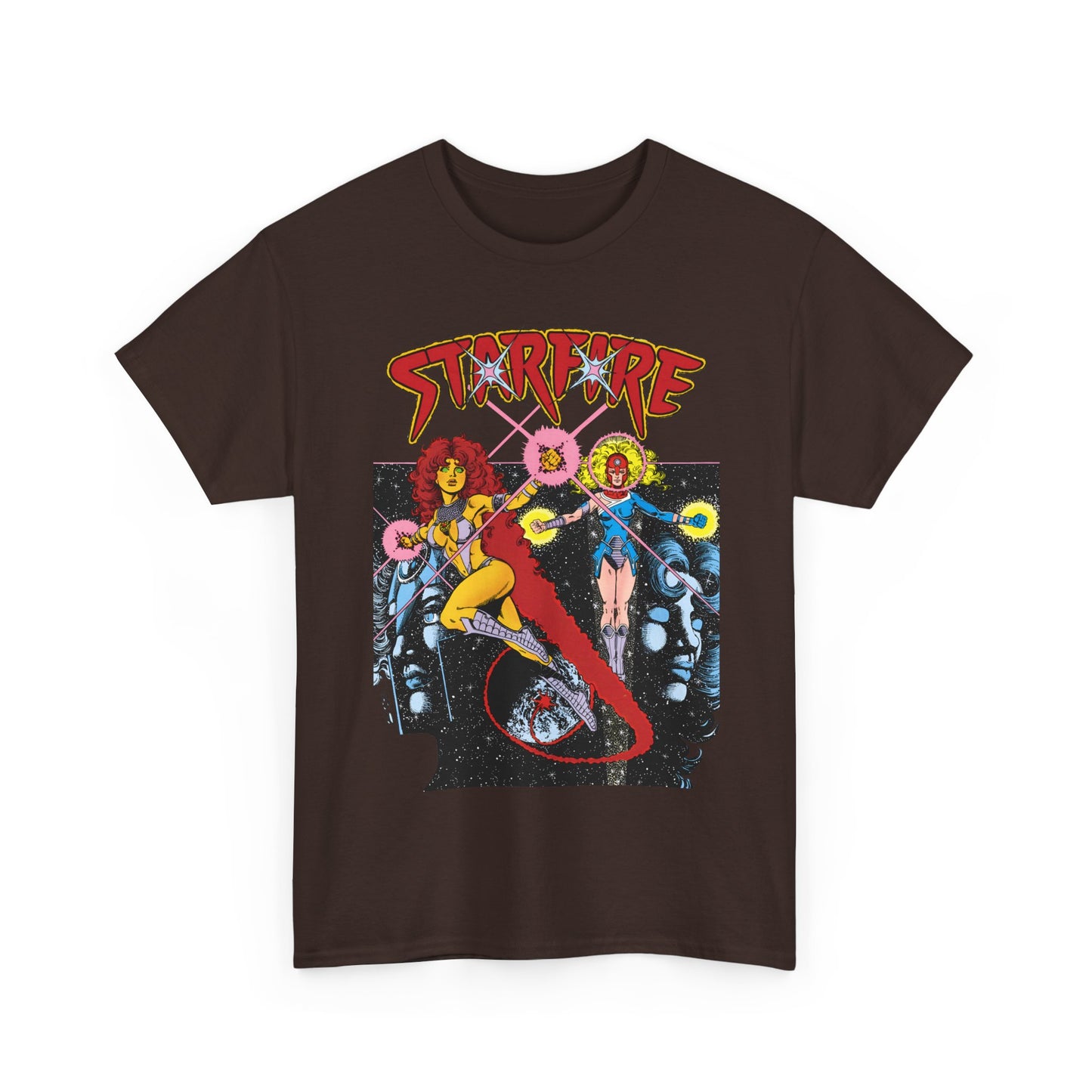 Starfire & Harbinger T-Shirt - George Perez Art - Teen Titans Spotlight #19 Cover - DC Comics