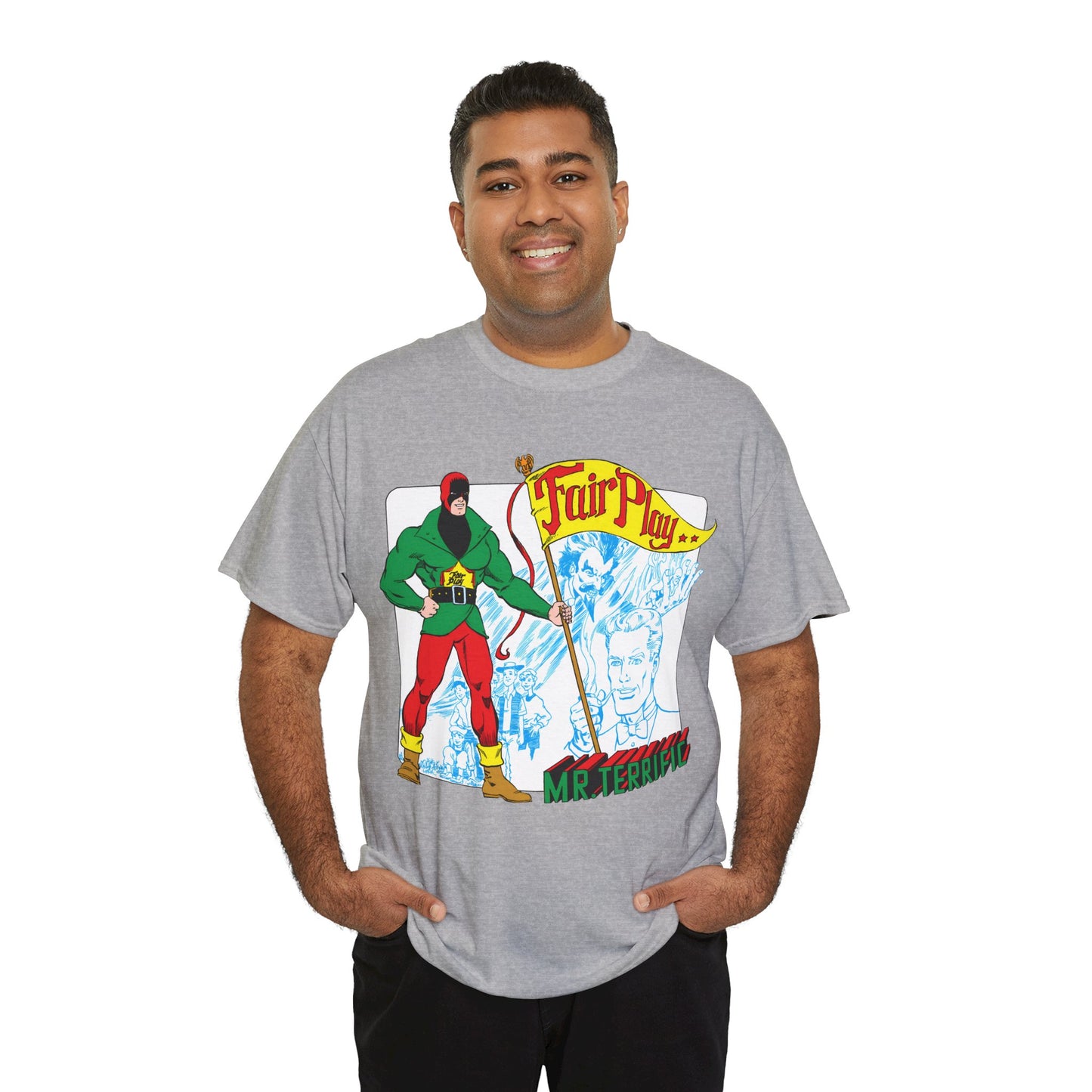 Mr Terrific T-Shirt - Stephen DeStefano Art - Who's Who in the DC Universe Entry - DC Comics