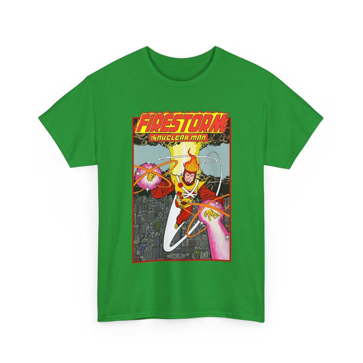 Firestorm the Nuclear Man T-Shirt - George Perez JLA Postcard Art 1980s - DC Comics - Justice League of America Member