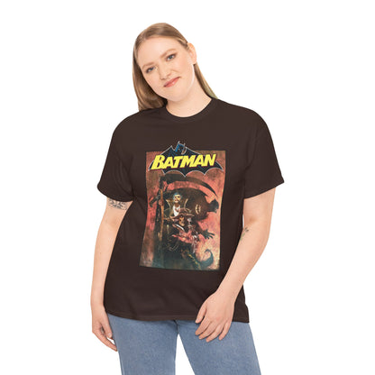Batman T-Shirt - Bill Sienkiewicz Art - With Scarecrow & Ra's Al Ghul - DC Comics