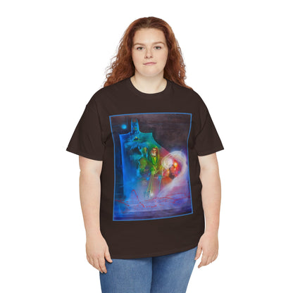 Batman, Green Arrow, Question T-Shirt - Denys Cowan & Bill Sienkiewicz Art - DC Comics - Gotham City