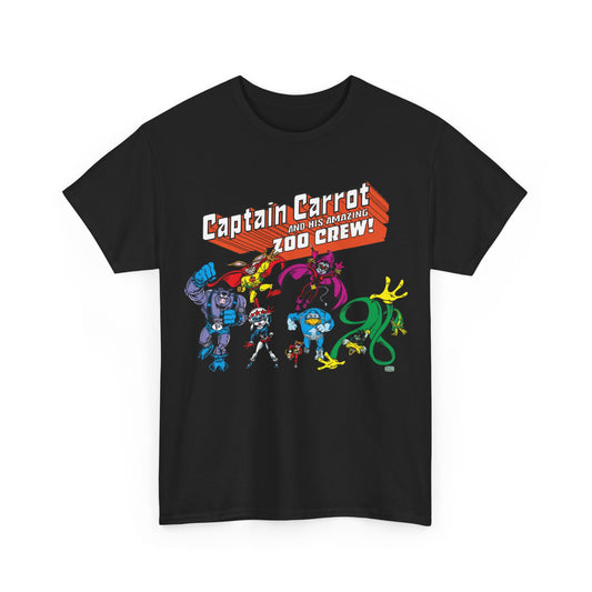 Captain Carrot & the Zoo Crew T-Shirt - 1980s Funny Animal Comic Series - DC Comics