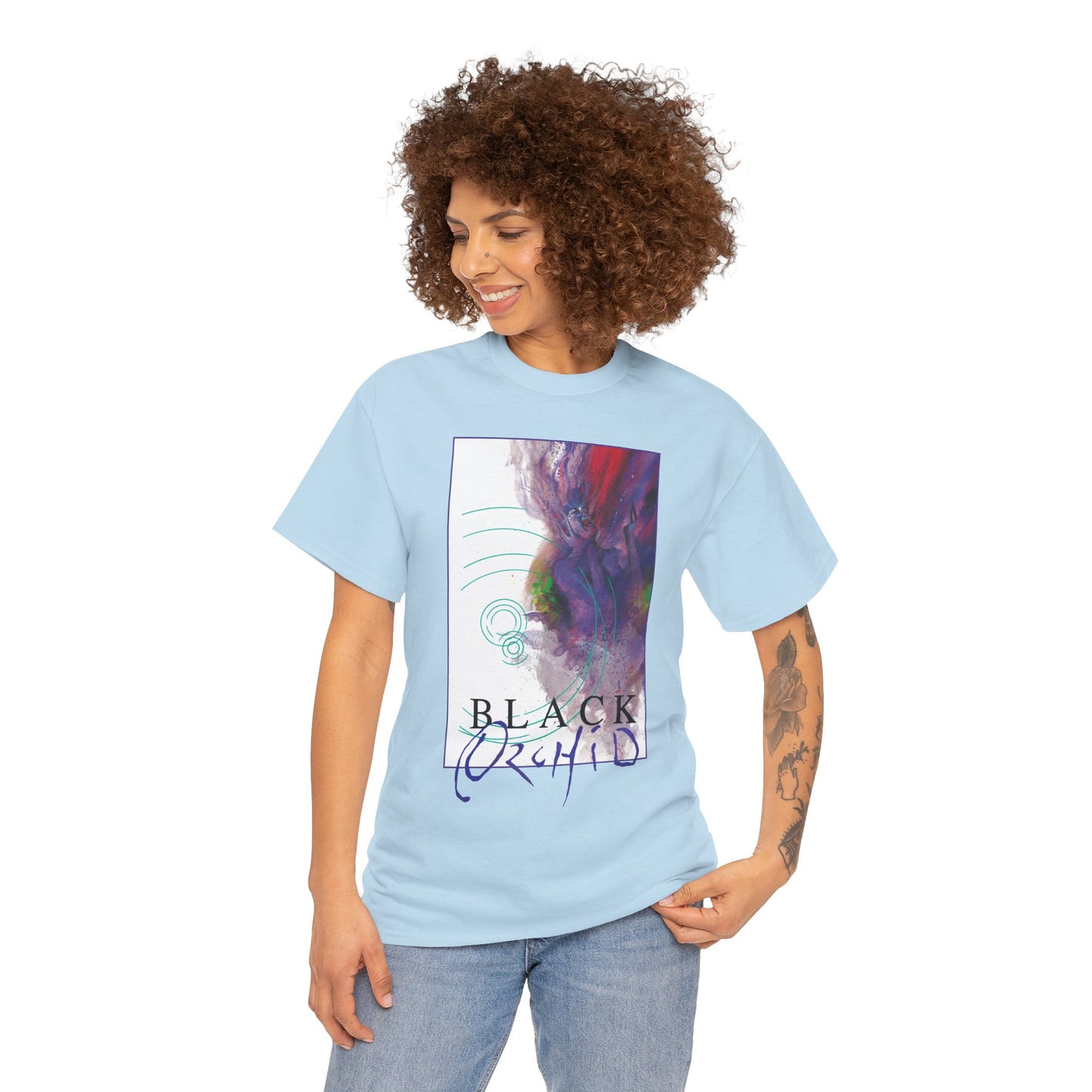 Black Orchid T-Shirt - Dave McKean Art - Neil Gaiman 1980s Story - DC/Vertigo Comics