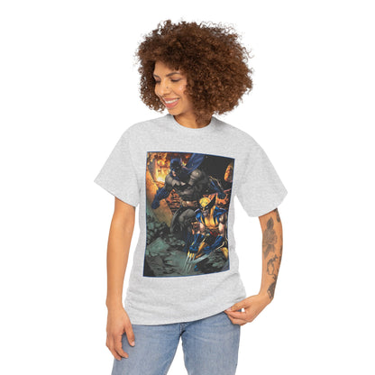 Batman & Wolverine T-Shirt - Jim Lee Art - DC Comics, Marvel Comics