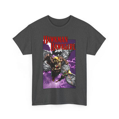 Hawkman & Hawkgirl T-Shirt - David Finch Art - Carter & Shayera Hall - JLA & JSA Members - DC Comics