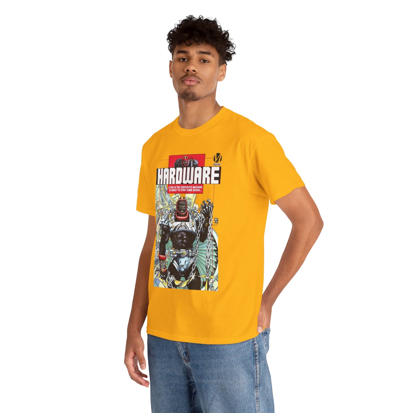 Hardware T-Shirt - Denys Cowan Art - Curtis Metcalf Vs Edwin Alva - Milestone Media - DC Comics