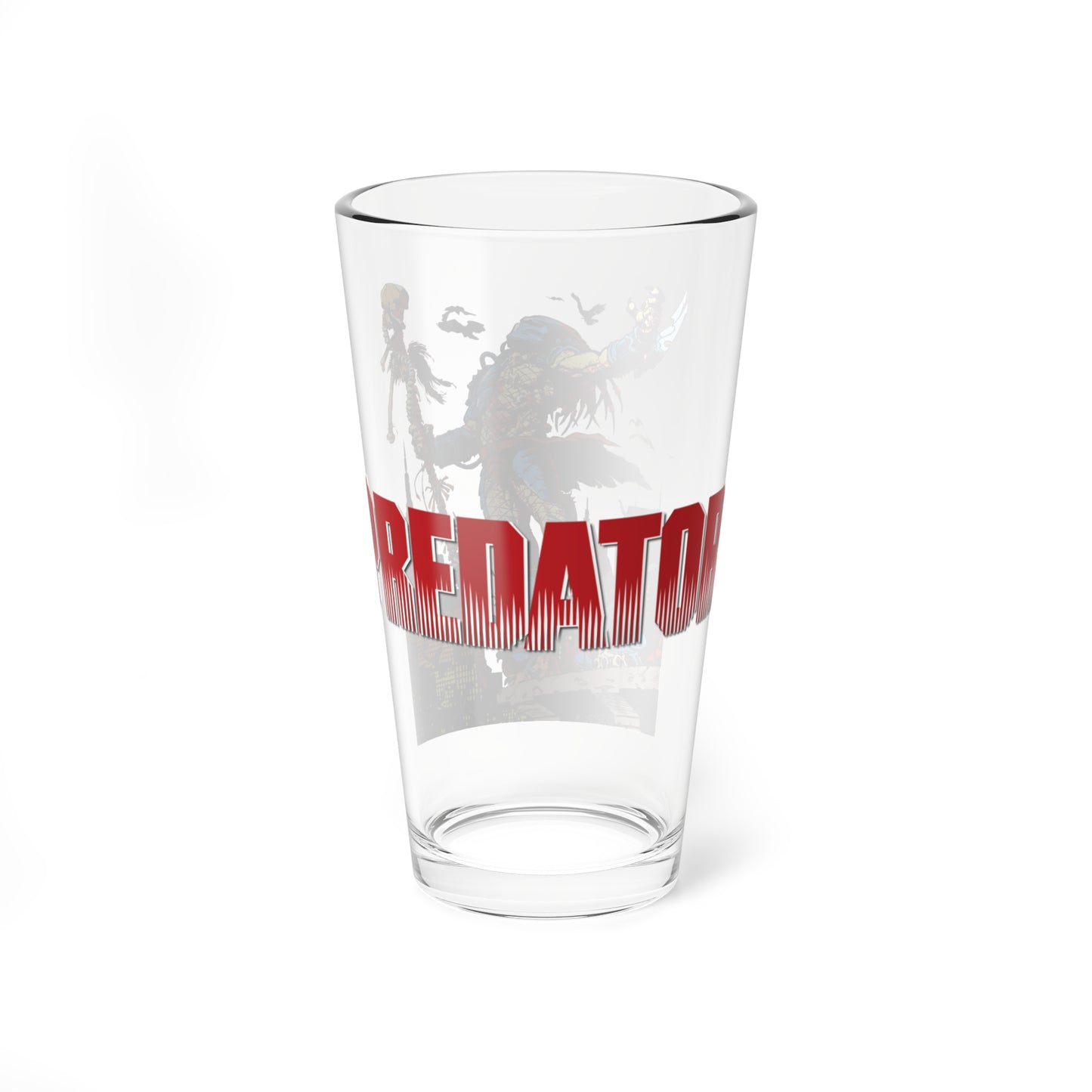 Predator Pint Glass, 16oz - Chris Warner Art - Concrete Jungle Cover - Dark Horse Comics