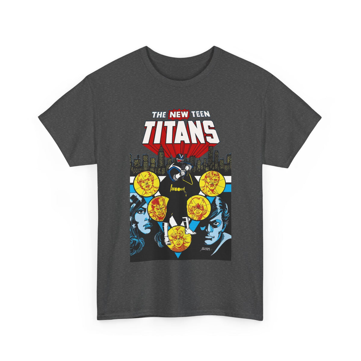New Teen Titans T-Shirt - George Perez Art - Vigilante, Robin, Wonder Girl - Annual #2 Cover Art - DC Comics