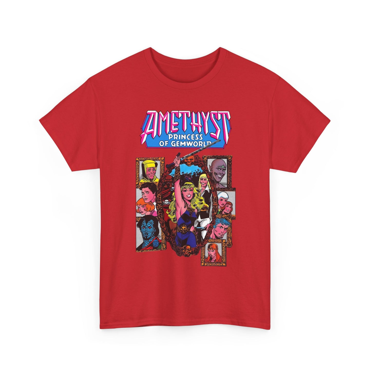 Amethyst Princess of Gemworld T-Shirt - Ernie Colon Art - Sardonyx, Dark Opal, Granch, Citrina - DC Comics