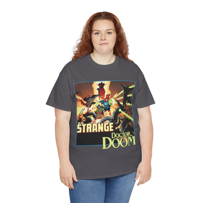 Dr Strange & Doctor Doom T-Shirt - Mike Mignola Art - Triumph & Torment - 1980s Graphic Novel Fighting Mephisto - Marvel Comics