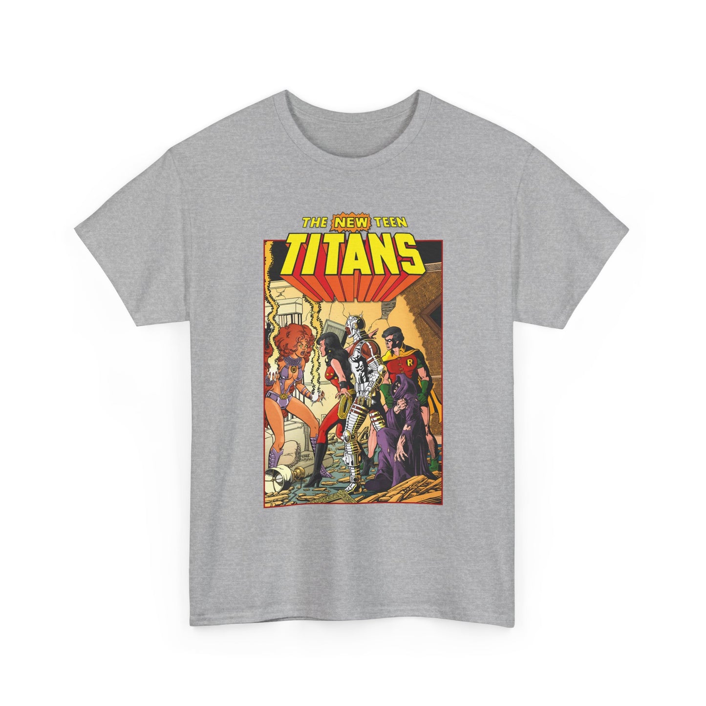New Teen Titans T-Shirt - George Perez Art - #16 Cover - Wonder Girl, Robin, Starfire - DC Comics