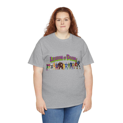 Legion of Doom T-Shirt - Super Friends Villains - Lex Luthor, Giganta, Scarecrow, Grodd, Brainiac, Riddler, Sinestro, Cheetah - Hanna-Barbera Cartoon - Challenge of the Super Friends