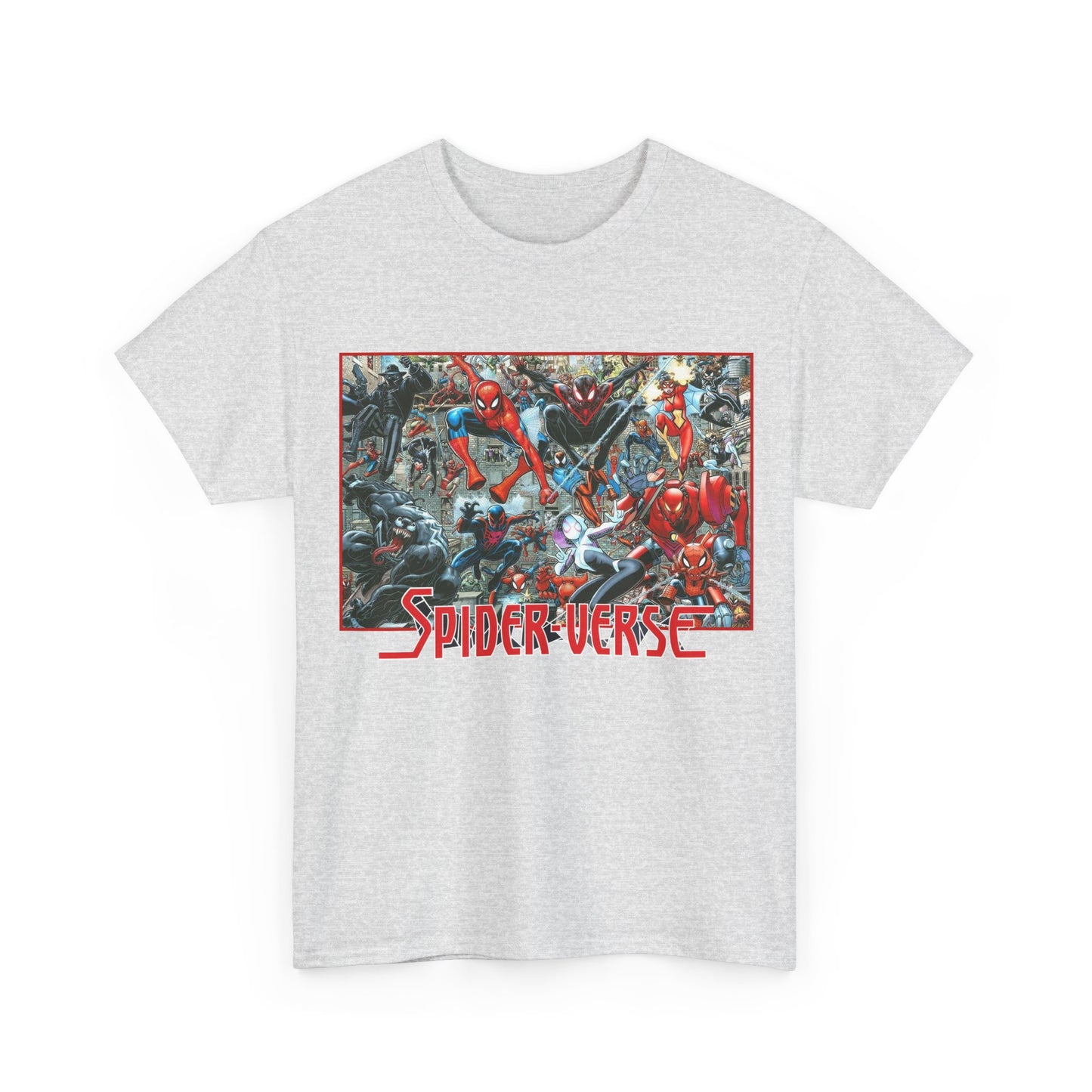 Spider-Verse T-Shirt - Arthur Adams Art - Spider-Man, Venom, Spider-Man 2099, Miles Morales, Spider-Woman - Marvel Comics