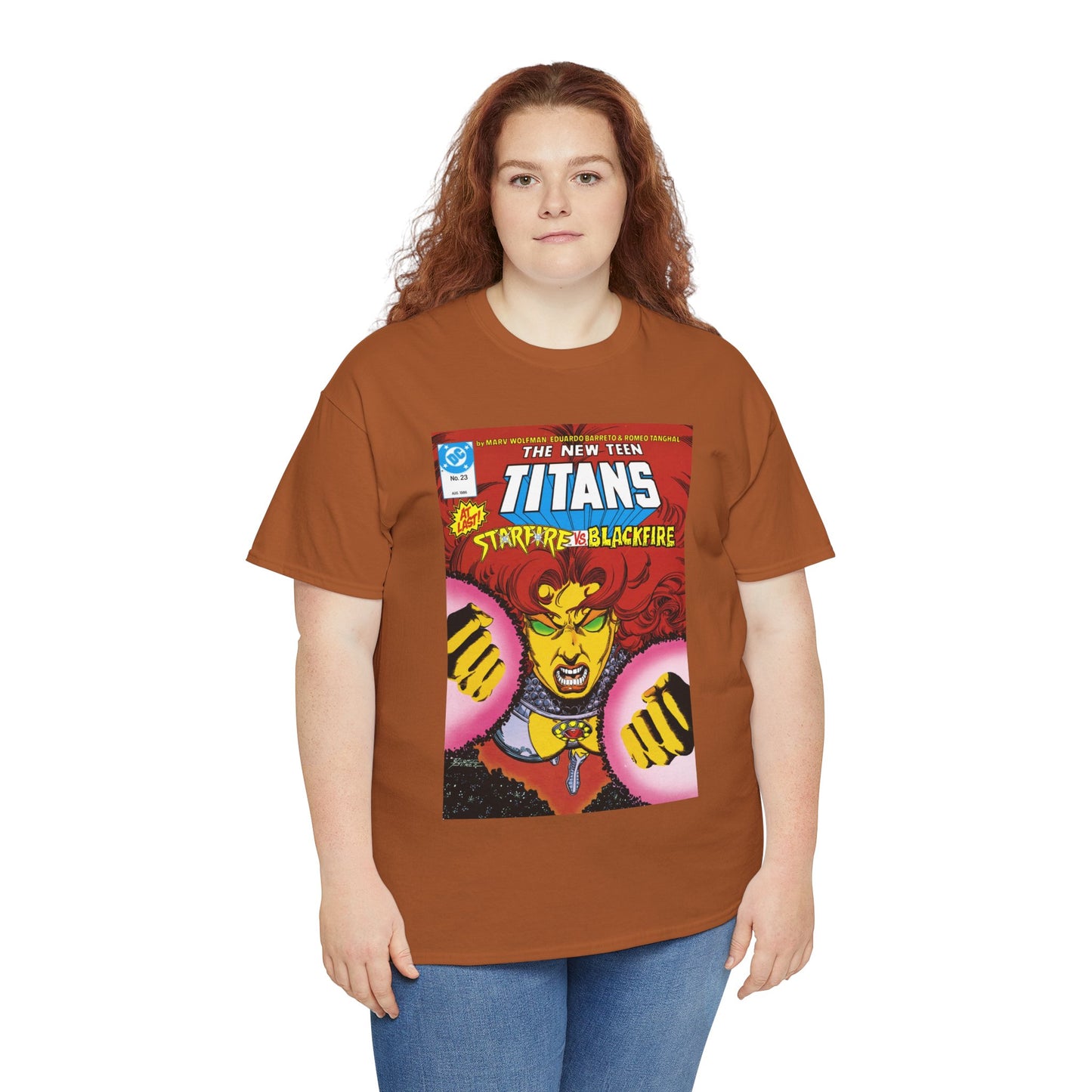 Starfire T-Shirt - George Perez Art - New Teen Titans #23 Cover - DC Comics