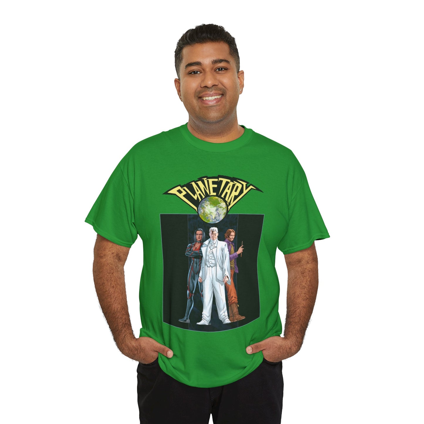 Planetary T-Shirt -  - John Cassaday Art - The Drummer, Jakita Wagner & Elijah Snow - DC Comics/Wildstorm