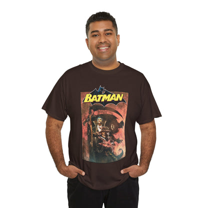 Batman T-Shirt - Bill Sienkiewicz Art - With Scarecrow & Ra's Al Ghul - DC Comics