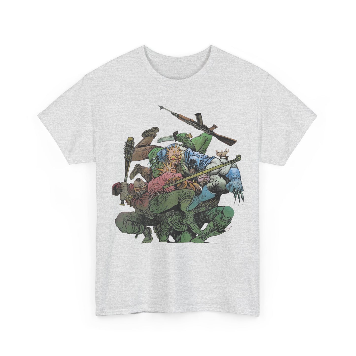 Batman T-Shirt - Daniel Warren Johnson Art - Vs The Mutant Gang from Frank Miller's The Dark Knight Returns - DC Comics