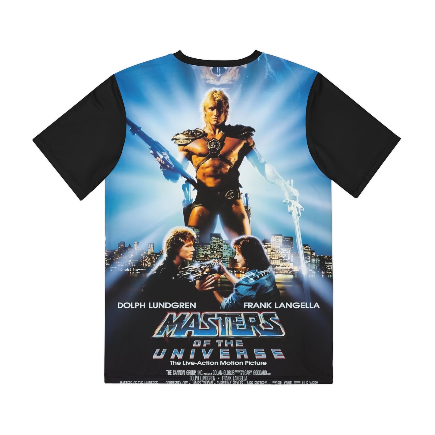 Masters of the Universe Polyester Tee (All-Over Print) - 1987 Movie Poster Art - Dolph Lundgren