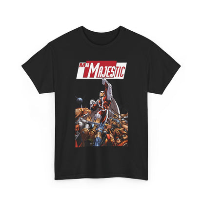 Mr. Majestic T-Shirt - Ed McGuiness Art - Flying Above His Attackers - DC/Wildstorm Comics