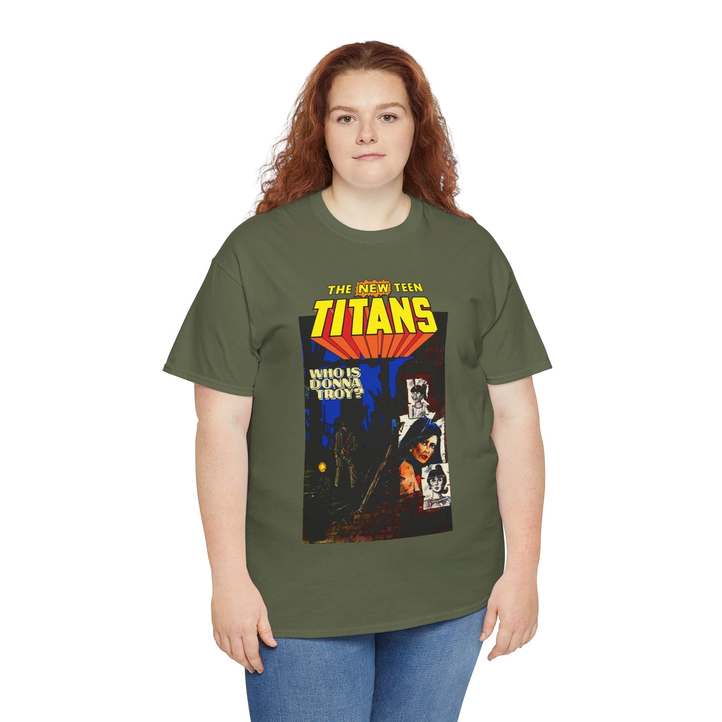 New Teen Titans T-Shirt - Classic George Perez Art - Who is Donna Troy? - Iconic Story and Cover - Robin/Dick Grayson - Popular DC Comics 1980s Series