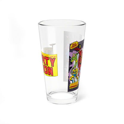 Liberty Legion Pint Glass, 16oz - Marvel Premiere #29 - Bucky, Miss America, Patriot, Red Raven, Whizzer - Marvel Comics