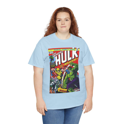 Incredible Hulk #181 T-Shirt - First Appearance of Wolverine - Vs The Wendigo - Marvel Comics