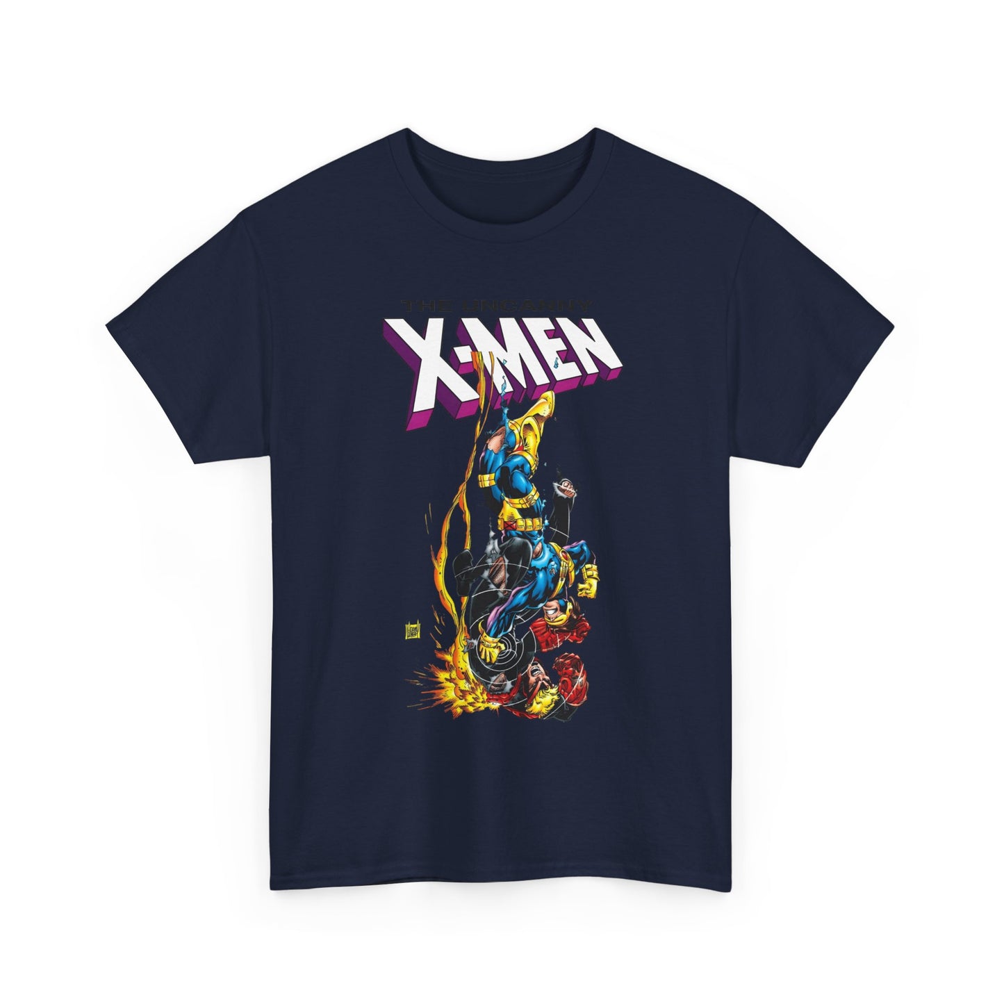 Cyclops Vs Havok T-Shirt - Adam Kubert Art - Uncanny X-Men - Marvel Comics