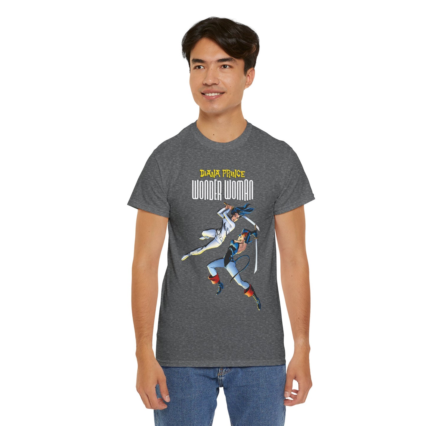 Diana Prince Wonder Woman  T-Shirt - From Diana's 1970s White Suit No-Powers Years - Bronze Age DC Comics