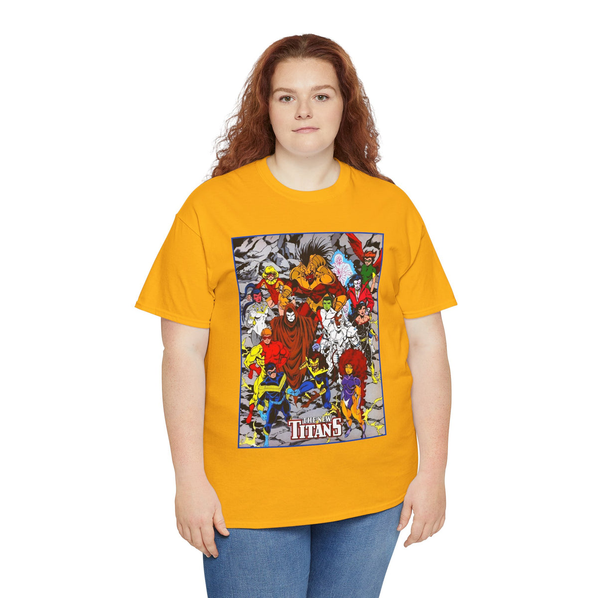 New Titans T-Shirt - Tom Grummett Art - Nightwing, Pantha, Phantasm, Wildebeest, Red Star, Troia - DC Comics