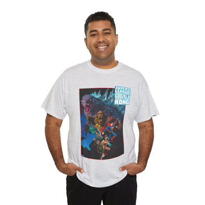 Justice League Vs Godzilla Vs Kong T-Shirt - Dan Mora Art - Wonder Woman, Superman, Batman - DC Comics