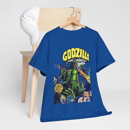Godzilla T-Shirt - King of the Monsters - 1970s Comic Series - Marvel Comics - Bronze Age Monster Comic