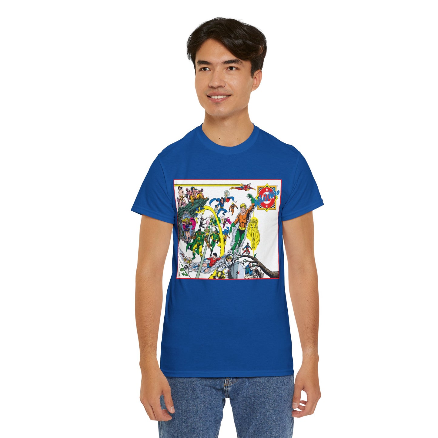 Who's Who in the DC Universe T-Shirt - George Perez Art - #1 Cover - Aquaman, Arion, Amazing Man, Amethyst - DC Comics